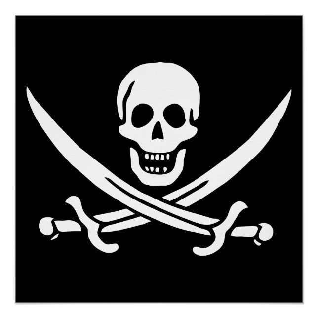 Póster Bandeira Pirata (Frente)