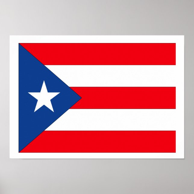 Póster Bandeira Porto Rico (Frente)