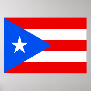 Poster Bandeira Porto Rico