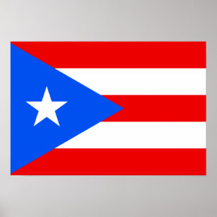 Poster Bandeira Porto Rico