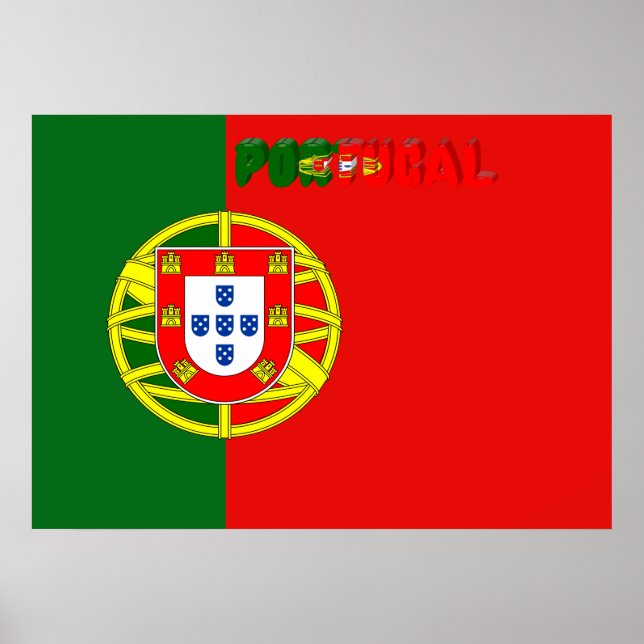 Póster bandeira portuguesa (Frente)