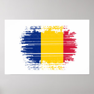 Poster Bandeira romena