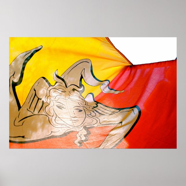 Póster Bandeira Siciliana (Frente)