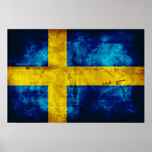 Póster Bandeira sueca