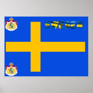 Póster Bandeira sueco