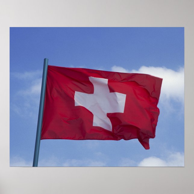 Póster Bandeira Suíça RF) (Frente)