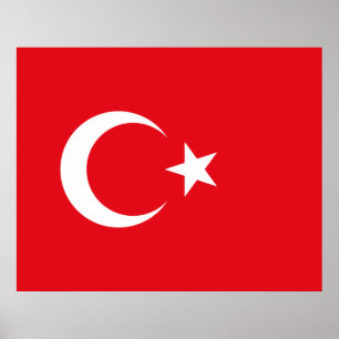 Poster Bandeira Turca (Turquia)
