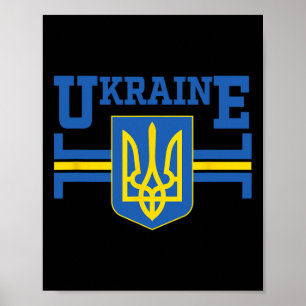 Poster Bandeira Ucraniana Vintage Heritage 5