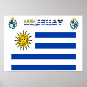 Poster Bandeira uruguaia