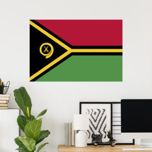 Poster Bandeira Vanuatu