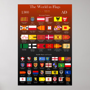 Póster Bandeiras 1300 do ANÚNCIO do mundo