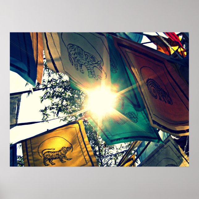 Póster bandeiras de oração (Frente)