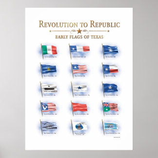 Poster Bandeiras do Texas