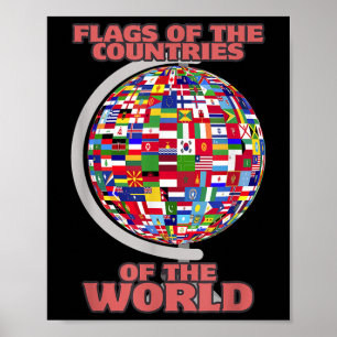 Poster Bandeiras Dos Países Do Mundo Internacional