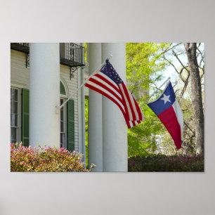 Poster Bandeiras, Goodman LeGrand House, Tyler, Texas