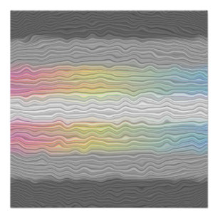 Póster Bandeja do Orgulho de Desfluido do Abstrato de Tro