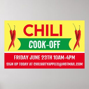 Poster Bandejas Chili Cook Off