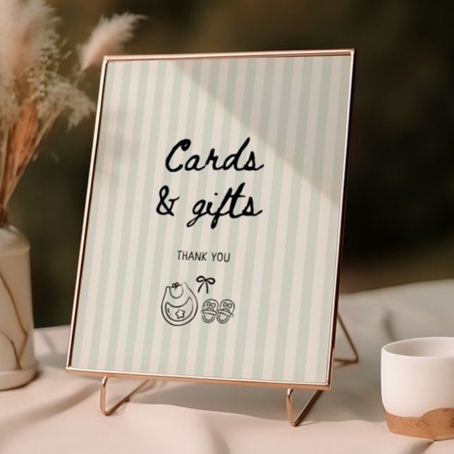 Poster Bandejas de Chá de fraldas e presentes (Criador carregado)