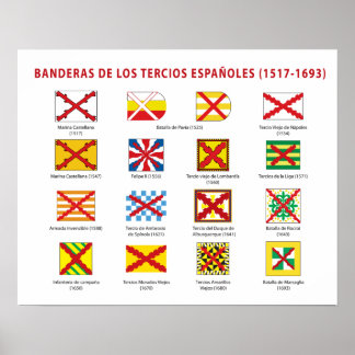 Póster Bandera de los Tercios Españoles