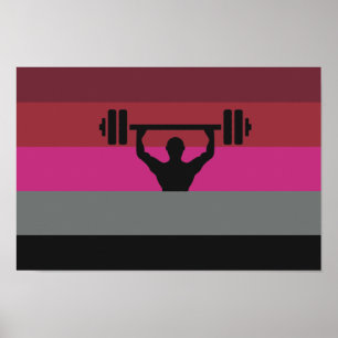 PÓSTER BANDERA DE ORGULHO MUSCULAR