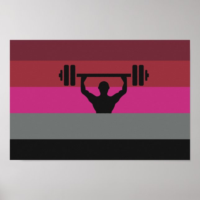 PÓSTER BANDERA DE ORGULHO MUSCULAR (Frente)