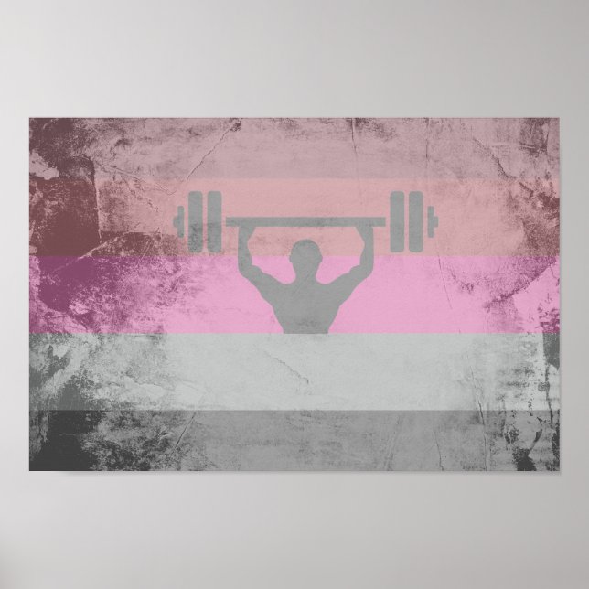 PÓSTER BANDERA DE ORGULHO MUSCULAR (Frente)