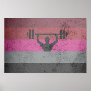 PÓSTER BANDERA DE ORGULHO MUSCULAR