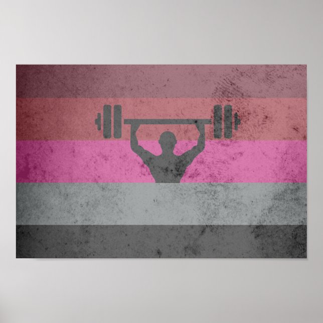 PÓSTER BANDERA DE ORGULHO MUSCULAR (Frente)
