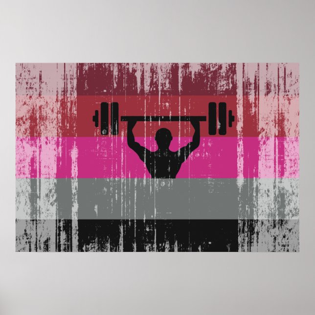 POSTER BANDERA DE ORGULHO MUSCULAR (Frente)