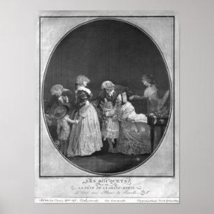 Póster Bando de flores ou comemorando a avó