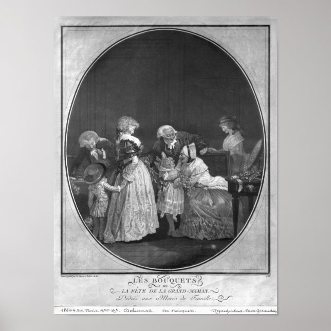 Póster Bando de flores ou comemorando a avó (Frente)