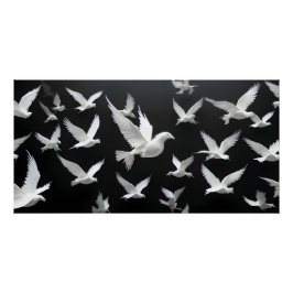 Póster Bando Luminoso no Vazio Negro