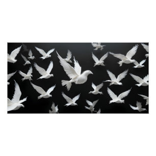 Póster Bando Luminoso no Vazio Negro