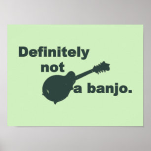 Póster Bandolim -- Definida não um banjo