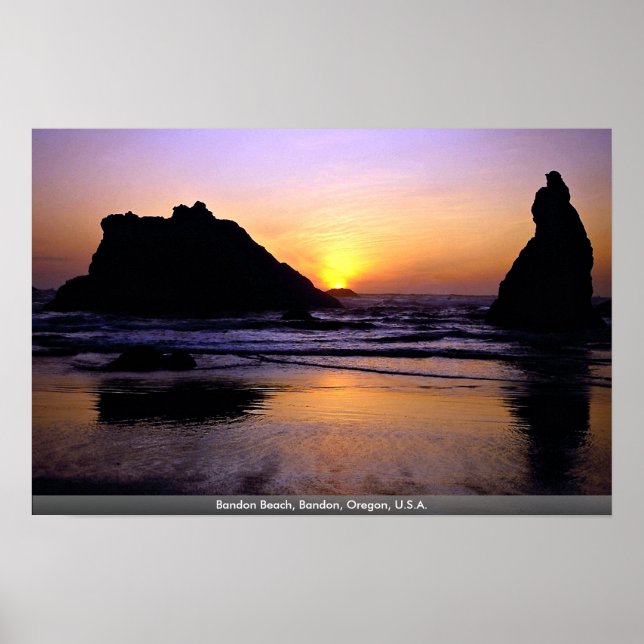 Póster Bandon Beach, Bandon, Oregon, EUA (Frente)