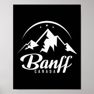 Poster Banff Canada Ski Resort Skiting Snowboard