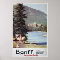 Banff Canadian Rockies Viagens vintage