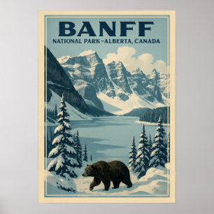 Poster Banff National Park Alberta Canada V01
