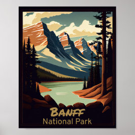 Poster Banff National Park Vintage