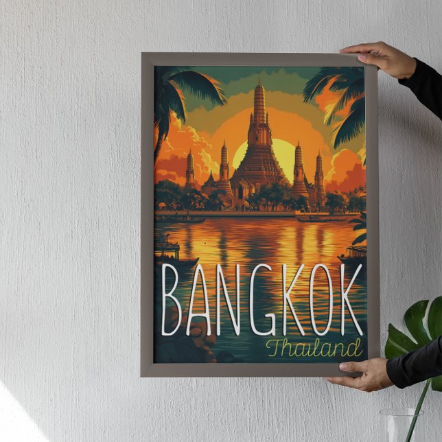 Poster Bangkok, que Viagem do Templo de Arun (Criador carregado)