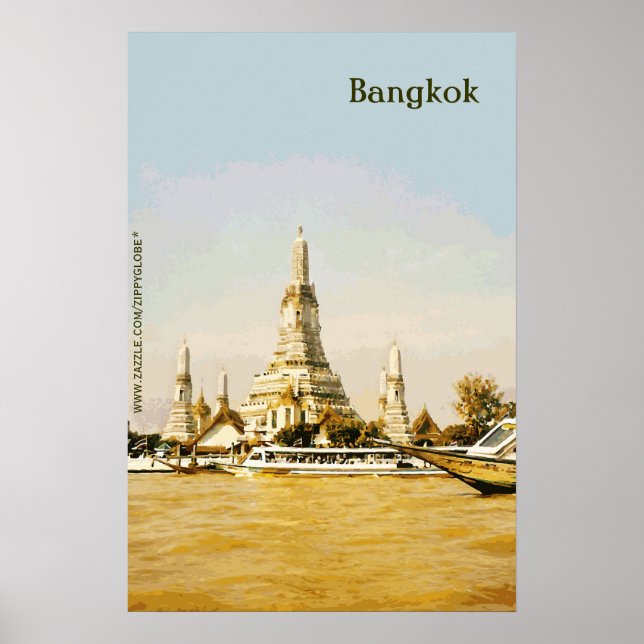 Poster Bangkok, Tailândia (Frente)