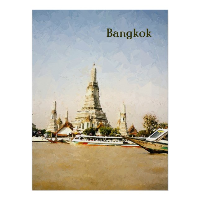 Póster Bangkok, Tailândia (Frente)