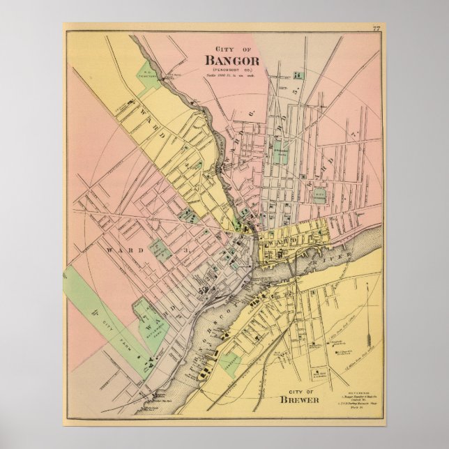 Poster Bangor, Brewer (Frente)
