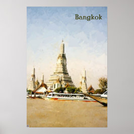 Póster Banguecoque, Tailândia