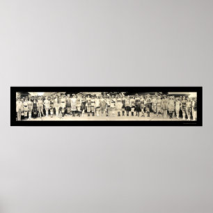 Póster Banhando a foto 1920 da parada da menina