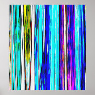 Poster Banhas Abstrato azuis 606