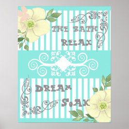 Poster Banheira a relaxar no banho