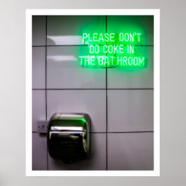 Poster Banheiro de vidro