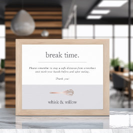 Poster Banheiro ou Caterer Breroom/Kitchen Segurança Covi