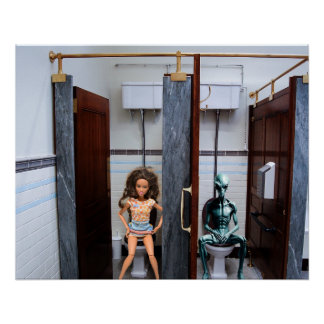 Póster Banheiros Públicos.